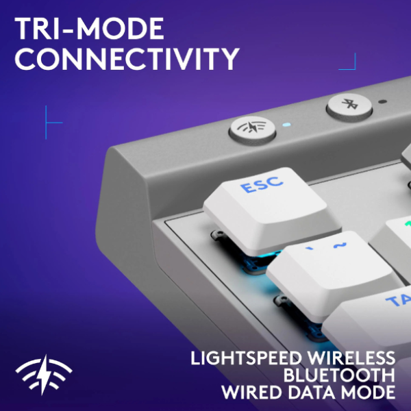 لوحة مفاتيح لاسلكية Logitech G515 Lightspeed TKL – مفاتيح خطية، تخطيط إنجليزي