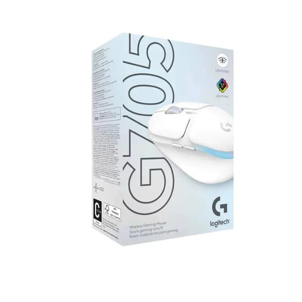 Logitech G705 Wireless Gaming Mouse – Lightweight, RGB, Bluetooth & LIGHTSPEED – White- DokanTech #