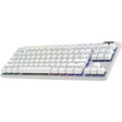 Logitech PRO X TKL LIGHTSPEED Wireless Gaming Keyboard GX Brown Switches – White- DokanTech #
