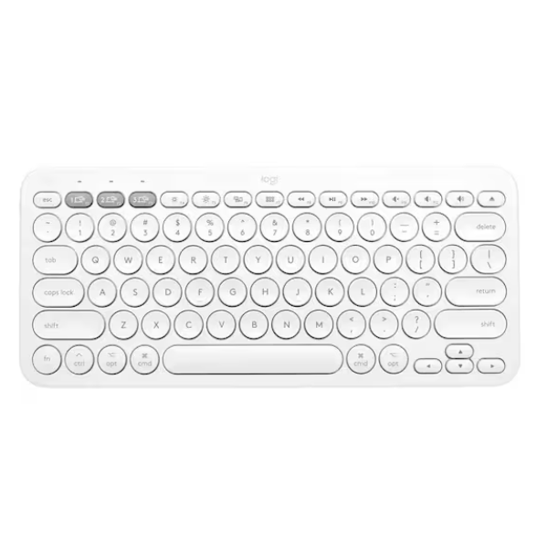 Logitech K380 Multi-Device Bluetooth Compact Keyboard – لوحة مفاتيح بلوتوث مدمجة متعددة الأجهزة بتخطيط إنجليزي