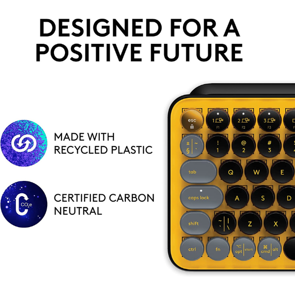 Logitech POP Keys Wireless Mechanical Emoji Keyboard - DokanTech #