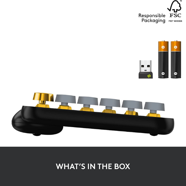 Logitech POP Keys Wireless Mechanical Emoji Keyboard - DokanTech #