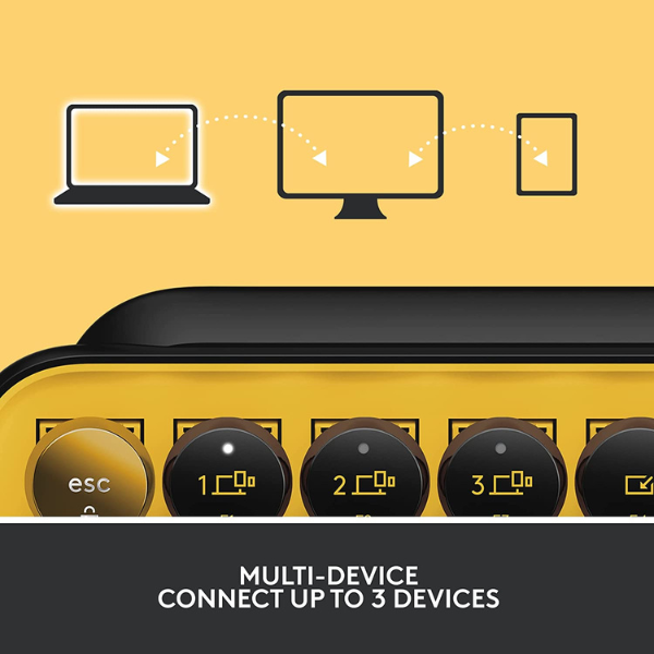 Logitech POP Keys Wireless Mechanical Emoji Keyboard - DokanTech #