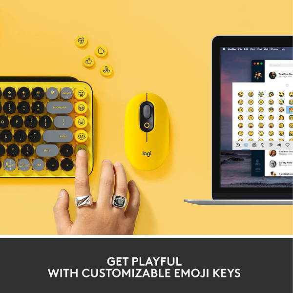 Logitech POP Keys Wireless Mechanical Emoji Keyboard - DokanTech #