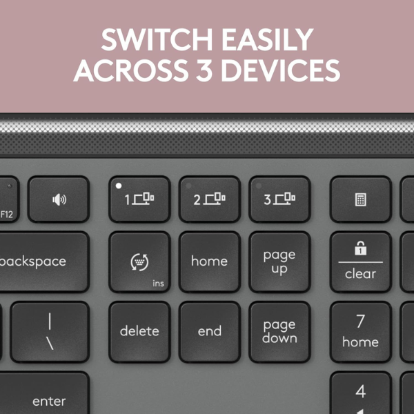 Logitech K950 slim keyboard – quiet keys
