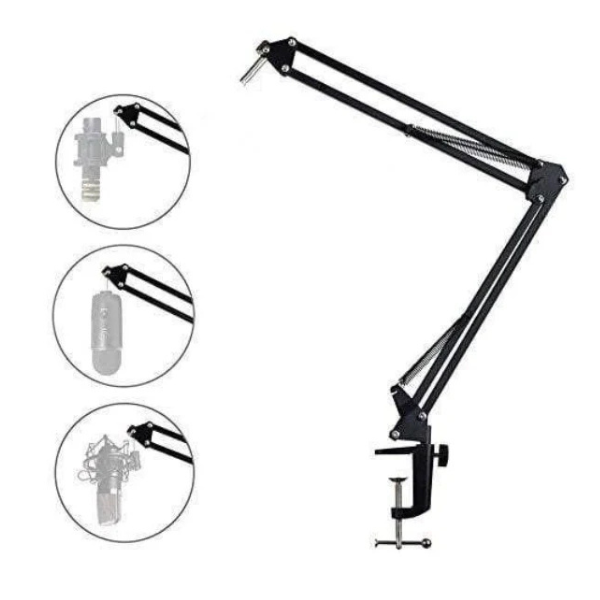 MAONO B01(BA20) Microphone Suspension Boom Scissor Arm Stand - Black- DokanTech #