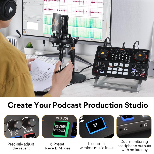 MAONOCASTER AME2 Audio Interface & Podcast Equipment - Dokkantech