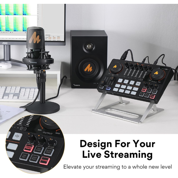 MAONOCASTER AME2 Audio Interface & Podcast Equipment - Dokkantech