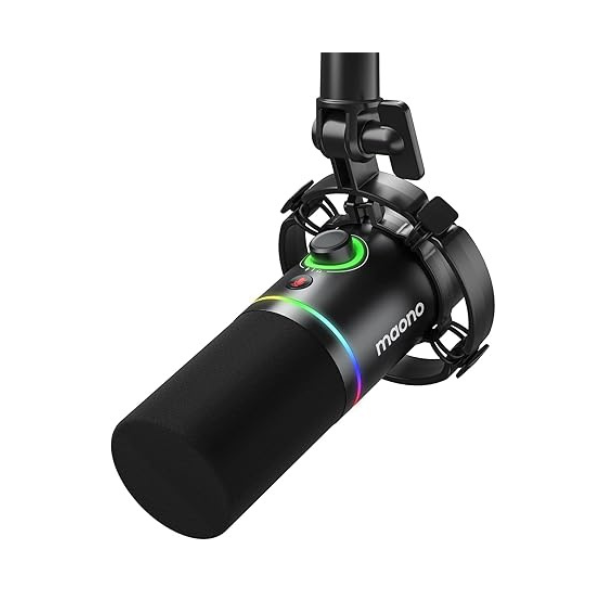 Maono PD200X USB/XLR Mic, RGB, Mute, Gain Control – For Podcast & Gaming- DokanTech #