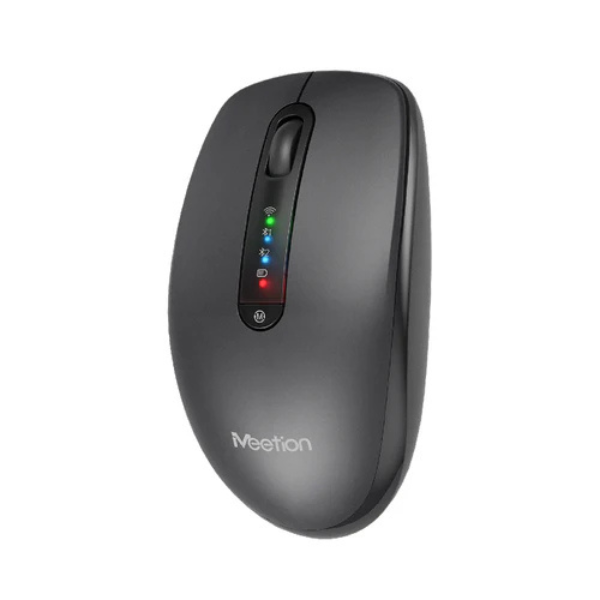 MeetionBTM100RWirelessSilentRechargeableMouse-SteelGray - dokaantech#