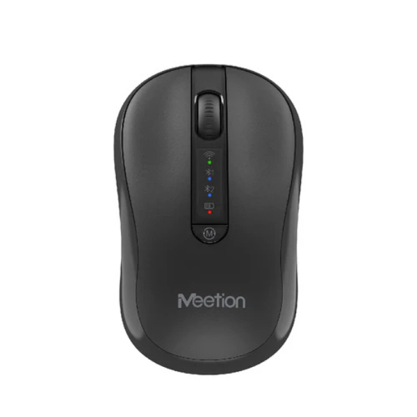 Meetion BTM185 Wireless 2.4G&Blueetooth Silent Mouse - Black