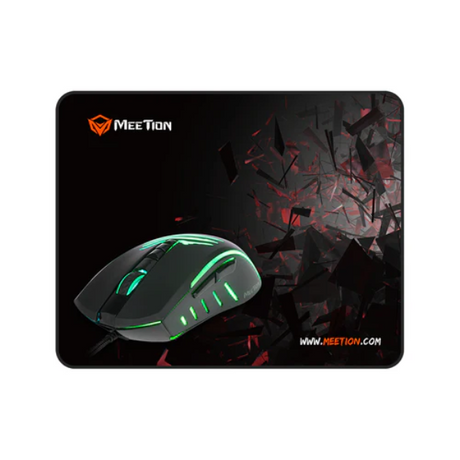 Meetion C011 (2 IN 1) Mouse And Mouse Pad Gaming Combo Kits - Dokkantech