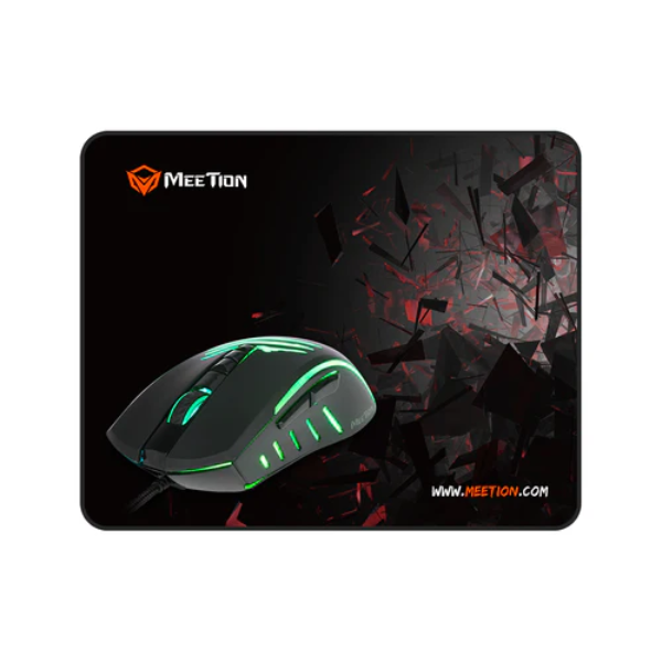 Meetion C011 (2 IN 1) Mouse And Mouse Pad Gaming Combo Kits - Dokkantech