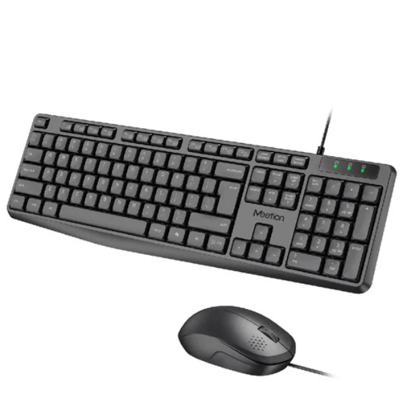 Meetion C235 Wired Keyboard and Mouse Combo Ara/En - Black