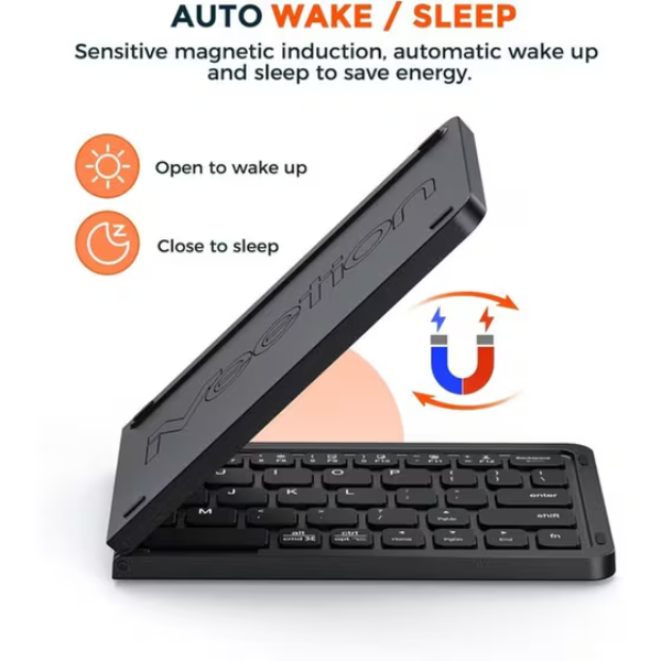 Meetion BTC001 Bluetooth Foldable Keyboard & Mouse Combo – Rechargeable- Dokkantech