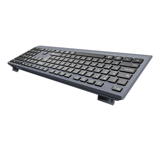 Meetion BTK2000 Rechargeable Wireless And Bluetooth Dual Mode Keyboard left side- Dokkan Tech