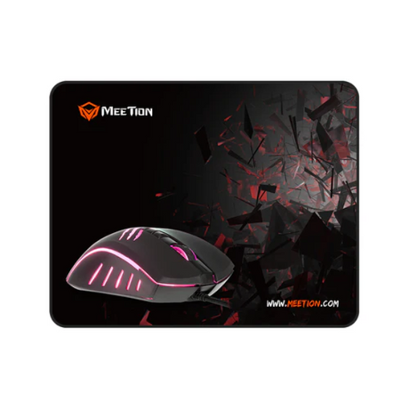 Meetion C011 (2 IN 1) Mouse And Mouse Pad Gaming Combo Kits - Dokkantech