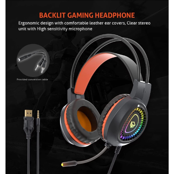 Meetion C505 (4 IN 1) Mouse+Arabic Keyboard+Headset+Mouse Pad Gaming Combo Kits - Dokkantech