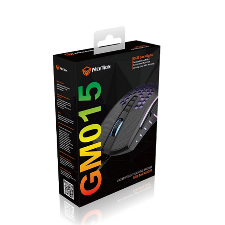 _Meetion GM015 Honeycomb RGB Gaming Mouse – 6400 DPI, Lightweight & Ergonomic DokanTech #