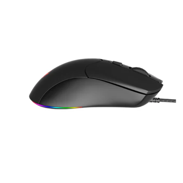 Meetion GM21 RGB Wired Gaming Mouse – 12000 DPI, Black, Backlit- Dokkantech