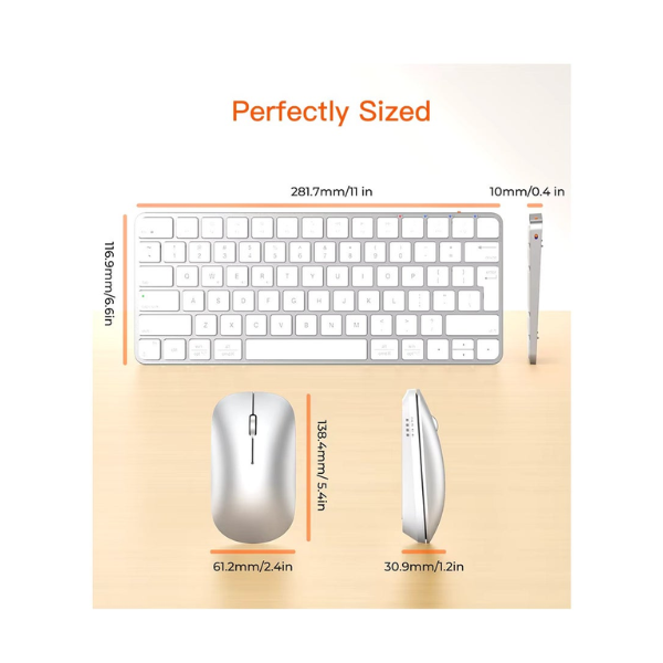 Meetion Ikey C210 Slim Wireless Keyboard & Mouse Combo - Dokkantech