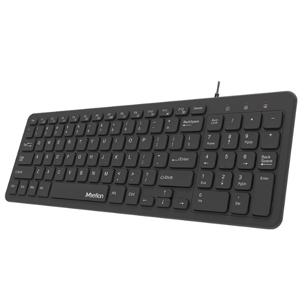 Meetion K410 Ultra-Thin Wired Keyboard – Compact and Comfortable Design- Dokkantech
