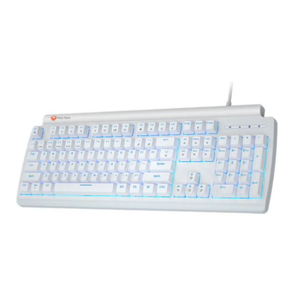 Meetion MK600MX Blue switch Arabic Mechanical Rainbow White Keyboard - Dokkantech