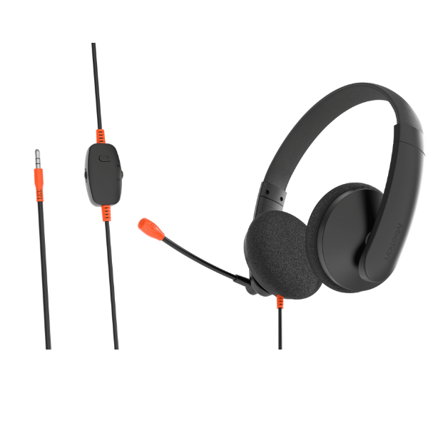 Meetion MT-HP003 Wired Headset with Mic - Dual Ear, Noise Cancelling- DokanTech #