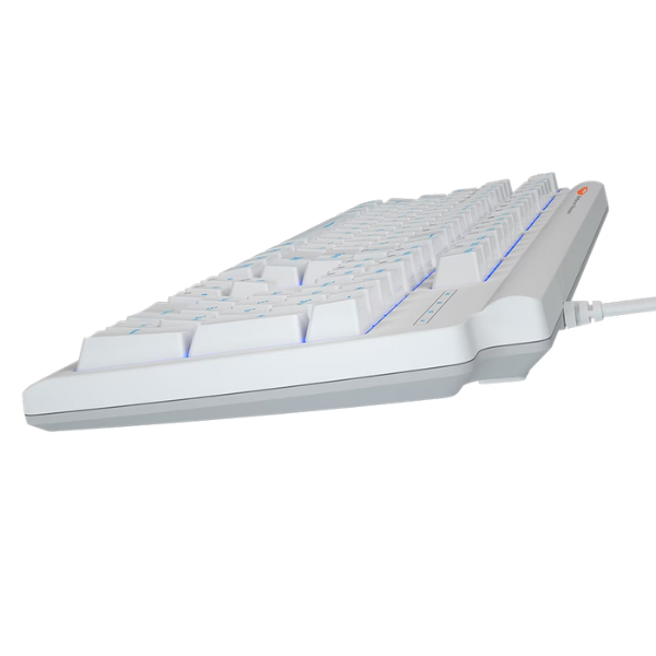 Meetion MT-MK600RD  Red Switch Mechanical Keyboard, Rainbow Backlight, Black & White, Arabic- DokanTech #