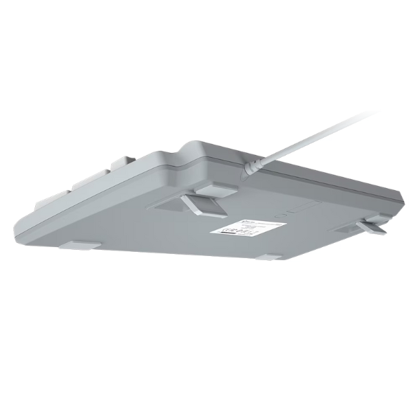 Meetion MT-MK600RD  Red Switch Mechanical Keyboard, Rainbow Backlight, Black & White, Arabic- DokanTech #