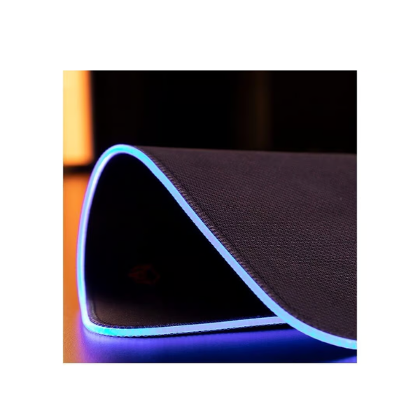 Meetion PD120 RGB Gaming Mouse Pad – Non-Slip Rubber Base, LED Backlit, Plug & Play- DokanTech #