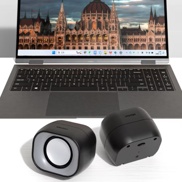 Meetion SP2010 2.0 USB Speakers Crystal Clear HiFi Sound Deep Bass- DokanTech #