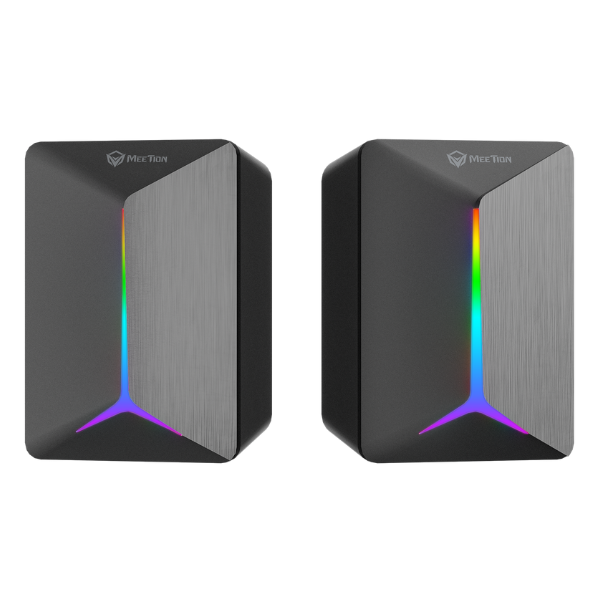 Meetion SP2011 Gaming Speakers  LED Lighting  3.5mm & USB Powered- DokanTech #