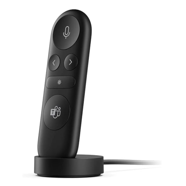 مايكروسوفت برزنتر بلس – جهاز تحكم لاسلكي للعروض التقديمية مع تكامل تام مع Microsoft Teams – أسود