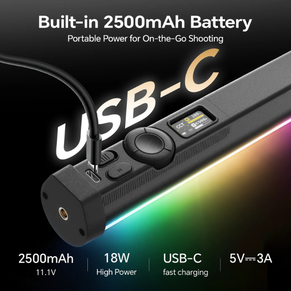 Photoolex B600S RGB LED tube light, feature highlight 6