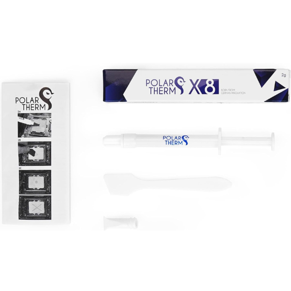Polartherm X8 Thermal Paste – High-Performance Cooling Compound  (2g, 5g,10g) Sizes for CPUs & GPUs- DokanTech #