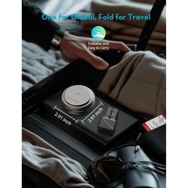 RAVPowerPremiumFoldableMagnetic3-in-1ChargingStationFastGlobalDesign-DokkanTech