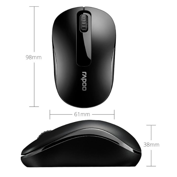 RapooM10PlusOpticalWirelessMouse-Black-dokantech