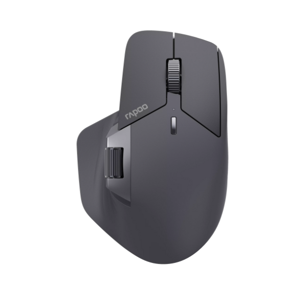 Rapoo MT760L multi-mode wireless optical mouse 4000 DPI – front view light black