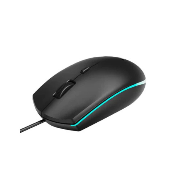 Rapoo V11S Optical Wired Gaming Mouse – Ergonomic, Adjustable DPI, Black-dokantech