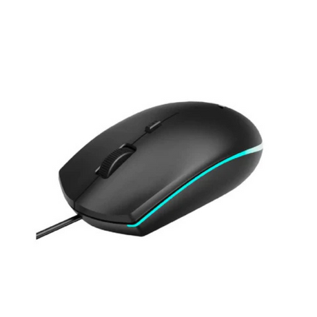 Rapoo V11S Optical Wired Gaming Mouse – Ergonomic, Adjustable DPI, Black-dokantech