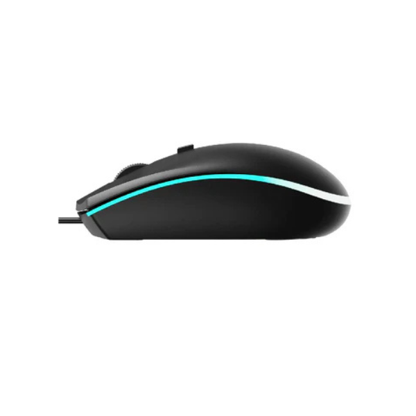 Rapoo V11S Optical Wired Gaming Mouse – Ergonomic, Adjustable DPI, Black-dokantech