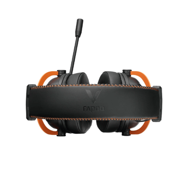 سماعة الألعاب Rapoo VH350S بميزة الصوت المحيطي الافتراضي 7.1 – أسود، مايك ENC، إضاءة RGB