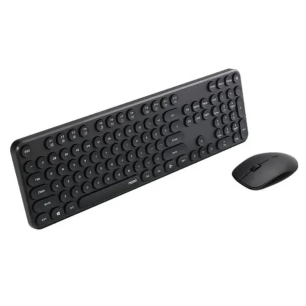 RapooX260SWirelessKeyboardandMouseComboAra-Black - DokkanTech
