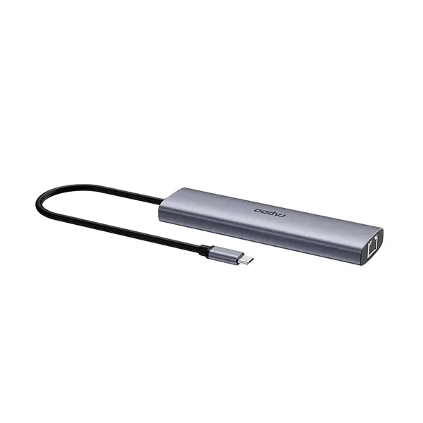 Rapoo XD71 USB-C Hub 7-in-1 – Silvery Grey