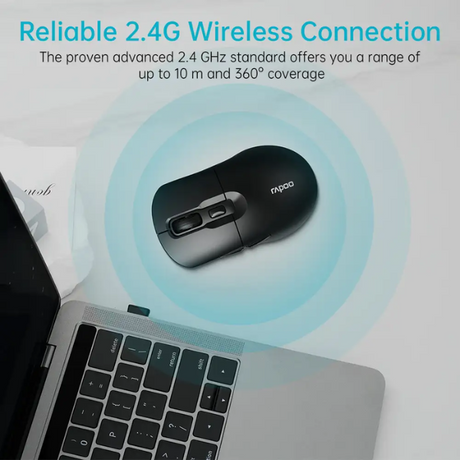 Rapoo M306 Silent Wireless Mouse - Black - Dokkantech