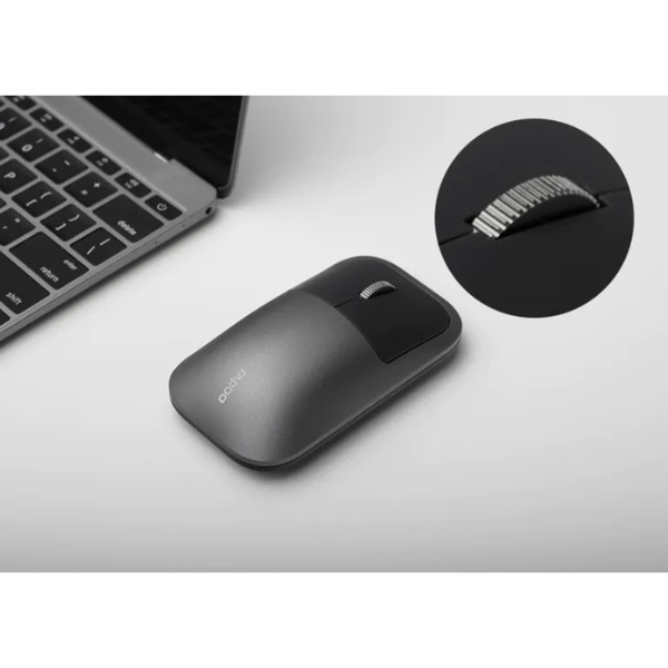 Rapoo M700 Silent Multi-Mode Wireless Mouse - Dark Grey - Dokkantech