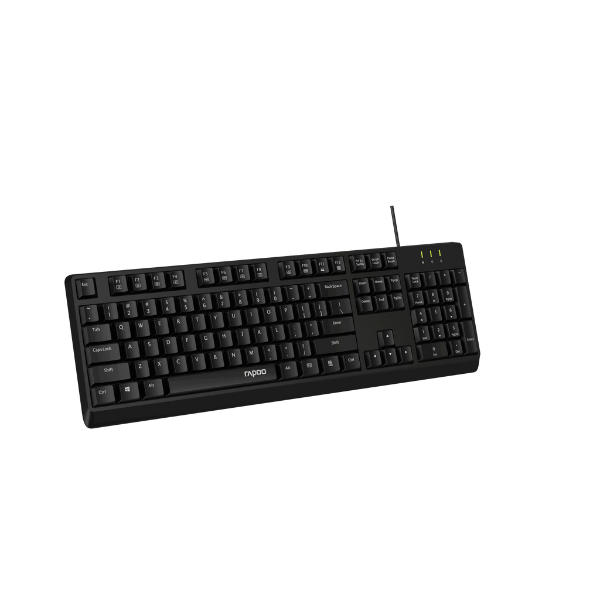 Rapoo NK1900 Wired Keyboard - Black - Dokkantech