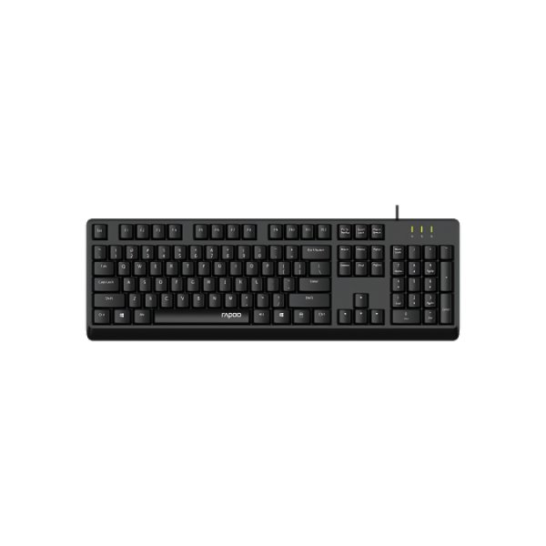 Rapoo NK1900 Wired Keyboard - Black - Dokkantech