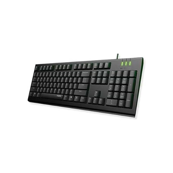 Rapoo NK1900 Wired Keyboard - Black - Dokkantech